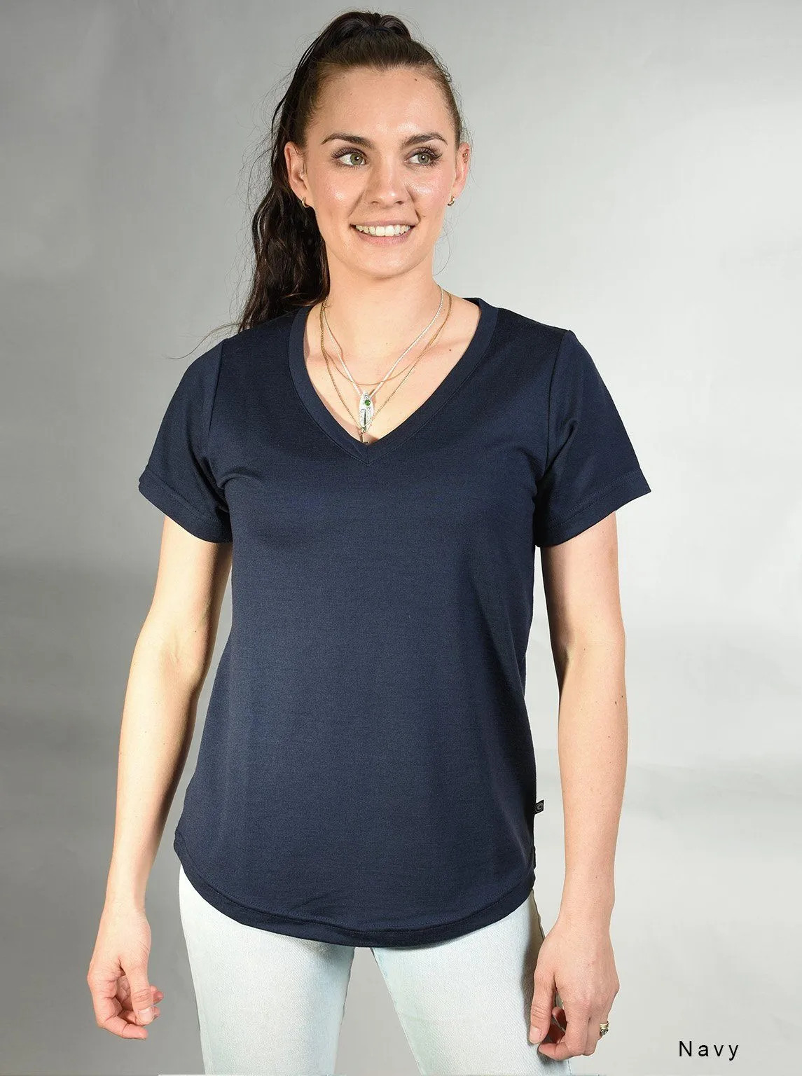 Merino V-Neck Relax Tee