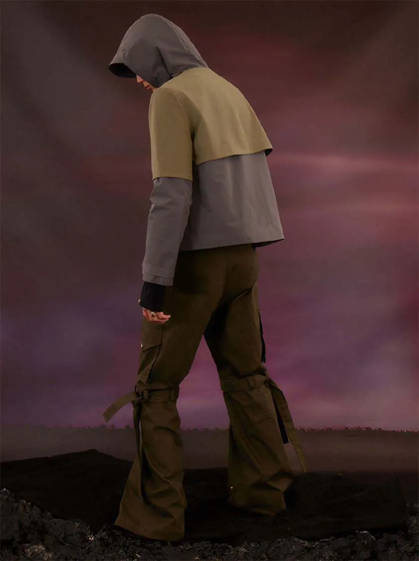 Military Style Zipper Casual Pants