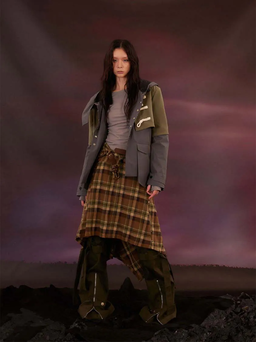Military Style Zipper Casual Pants