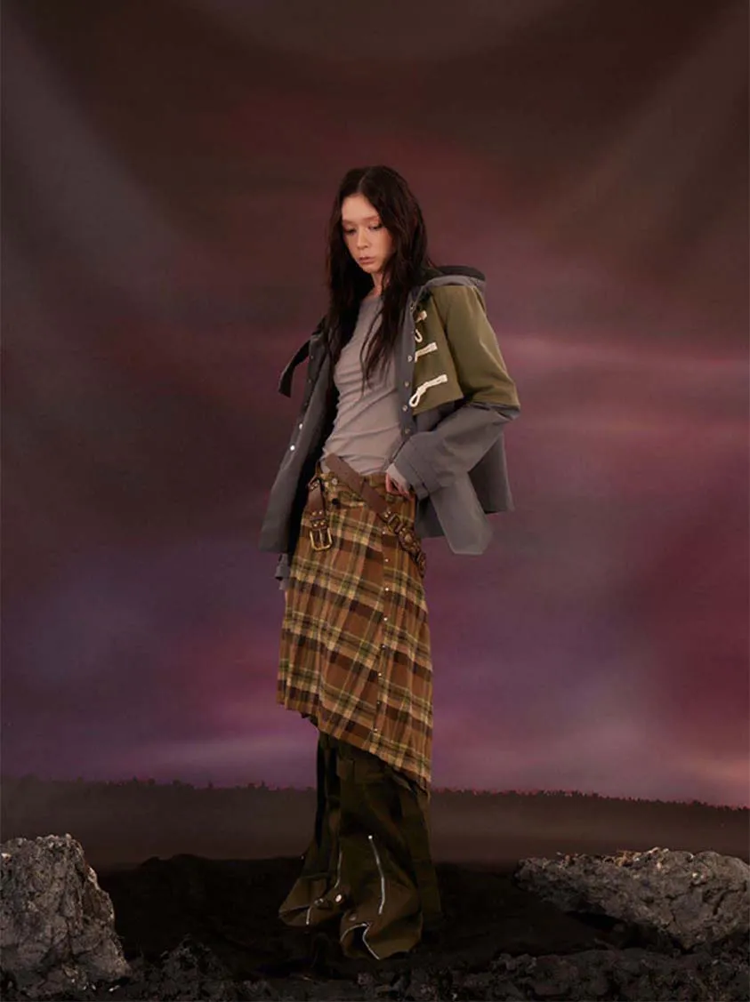 Military Style Zipper Casual Pants