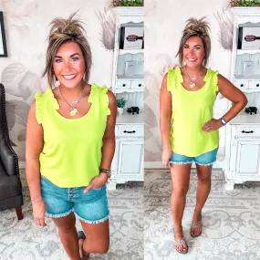 Missed You So Bad Tank - Lime Green