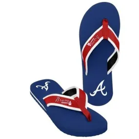 MLB 2014 Mens Color Contour Flip Flops Atlanta Braves