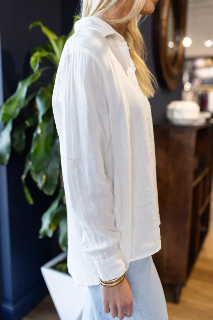 Molly Cotton Gauze Button Down