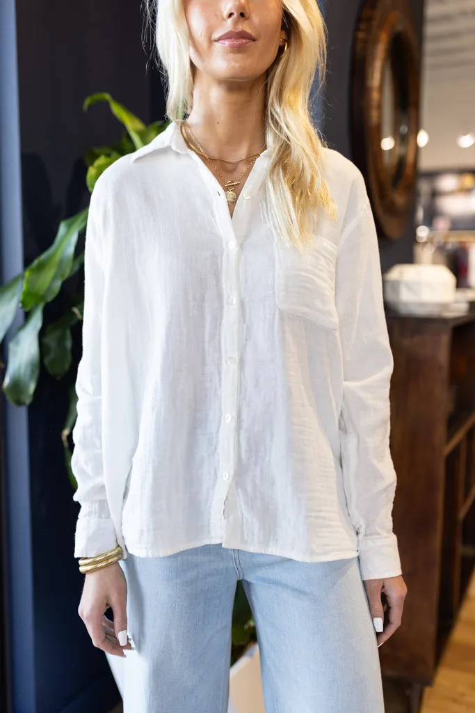 Molly Cotton Gauze Button Down