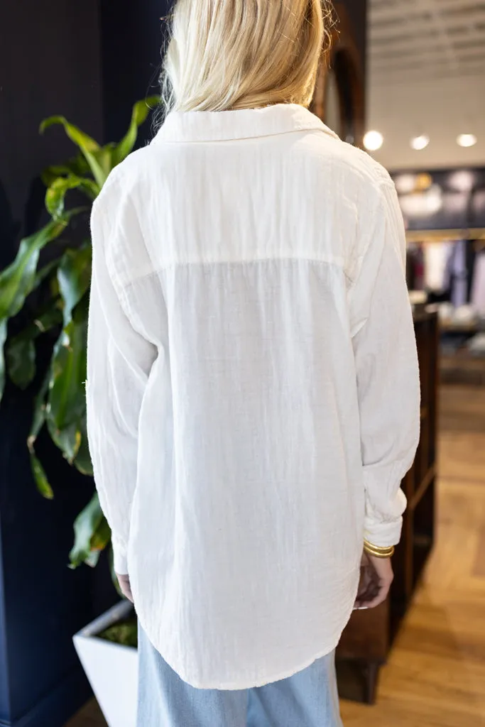 Molly Cotton Gauze Button Down