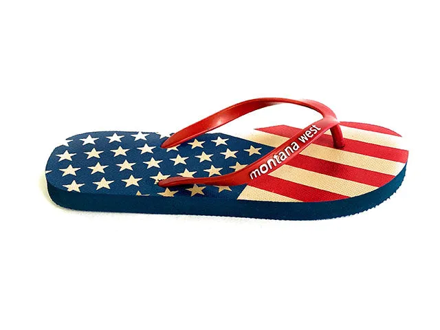 Montana West American Pride Flip Flops