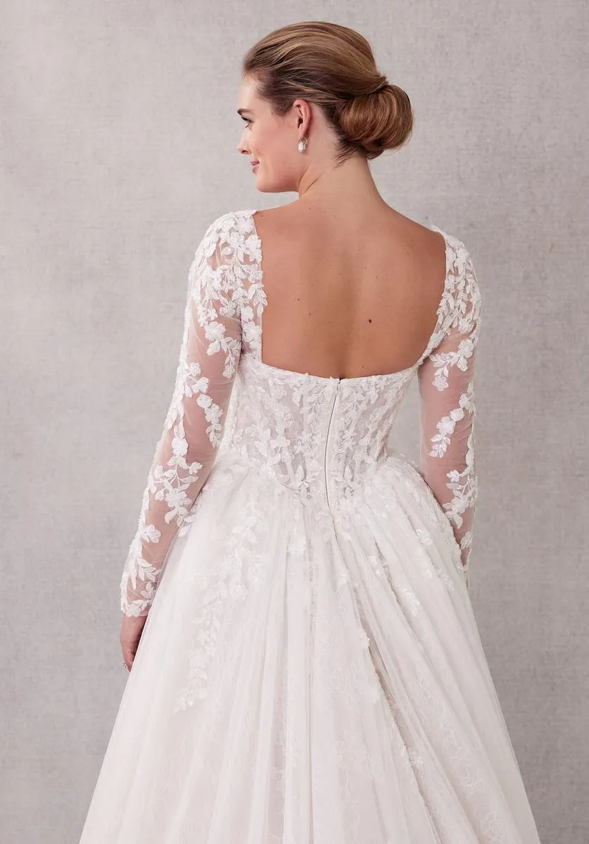 Morilee Bridal Gown "Seattle" Basque Waist Ballgown