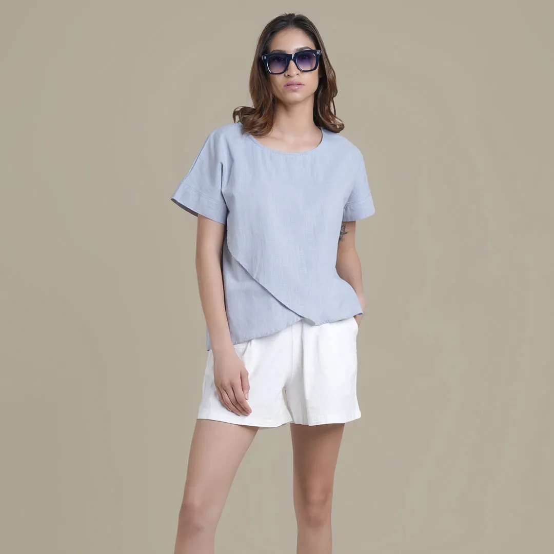 Olivia Overlap Hem Top