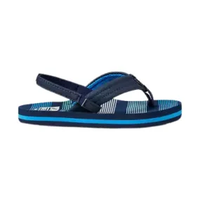 Reef Kids' Little Ahi Flip Flop - Deep Sea Stripes