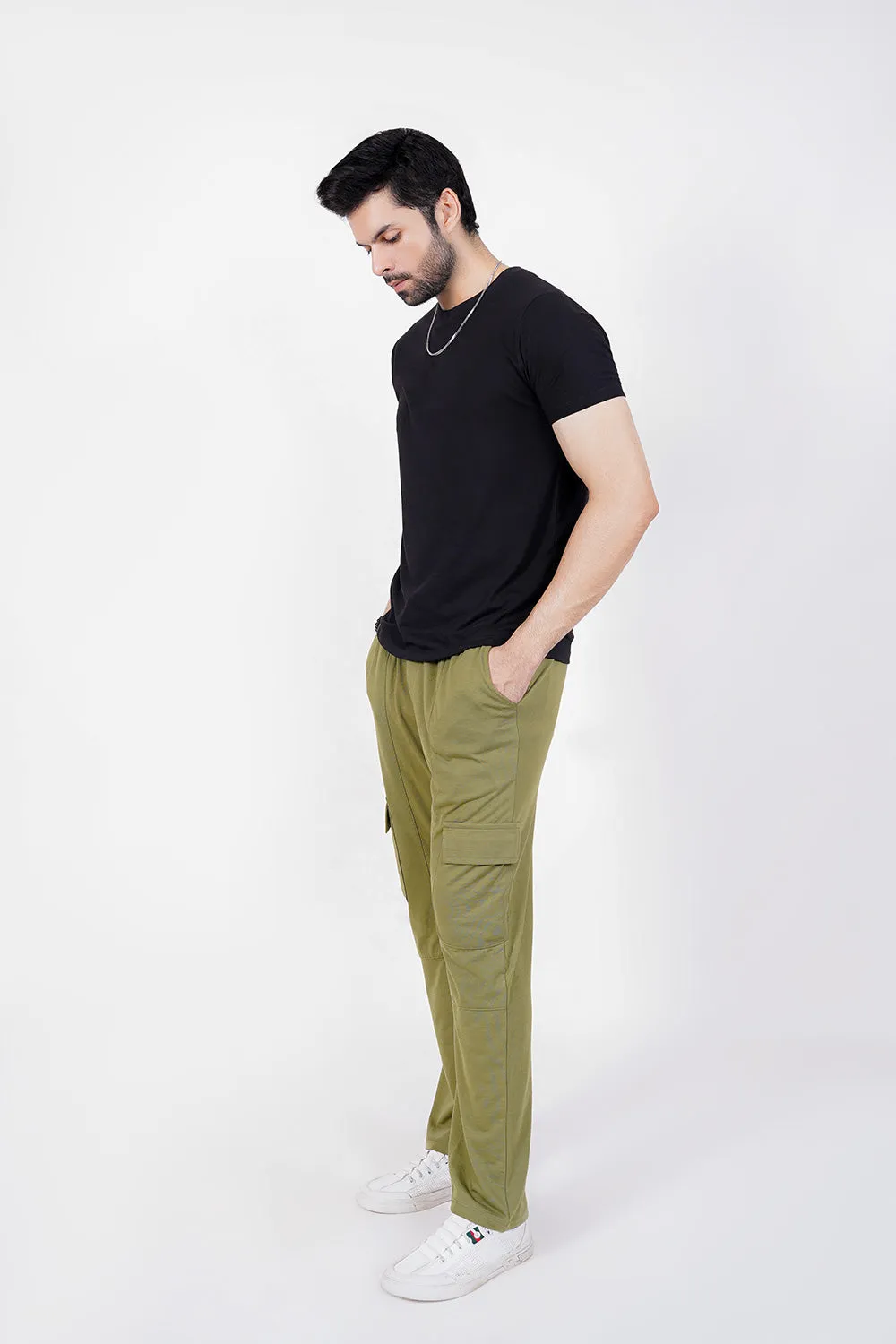 Relaxed Fit Men Cargo Trouser
