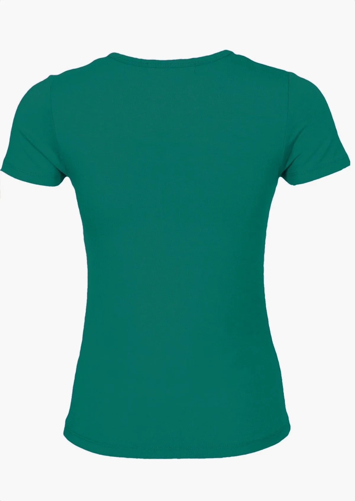 Scoop Neck T-Shirt Jade Green