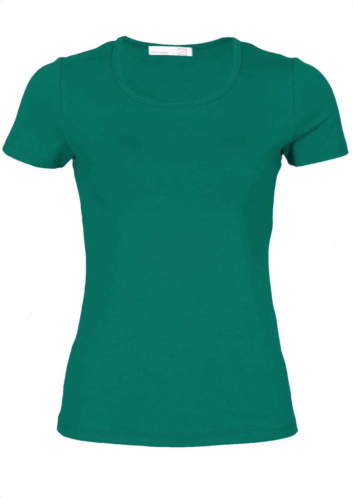 Scoop Neck T-Shirt Jade Green