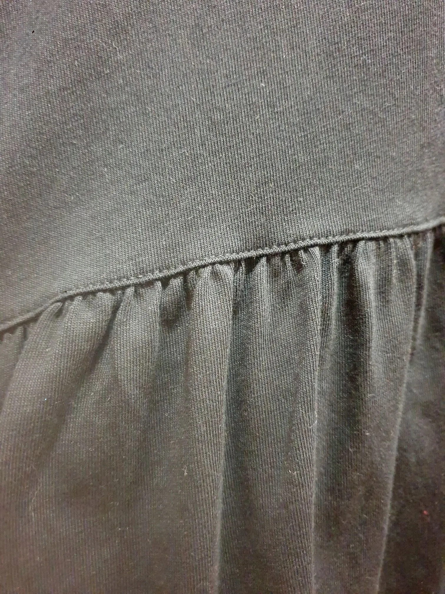 Seed black cotton top size small