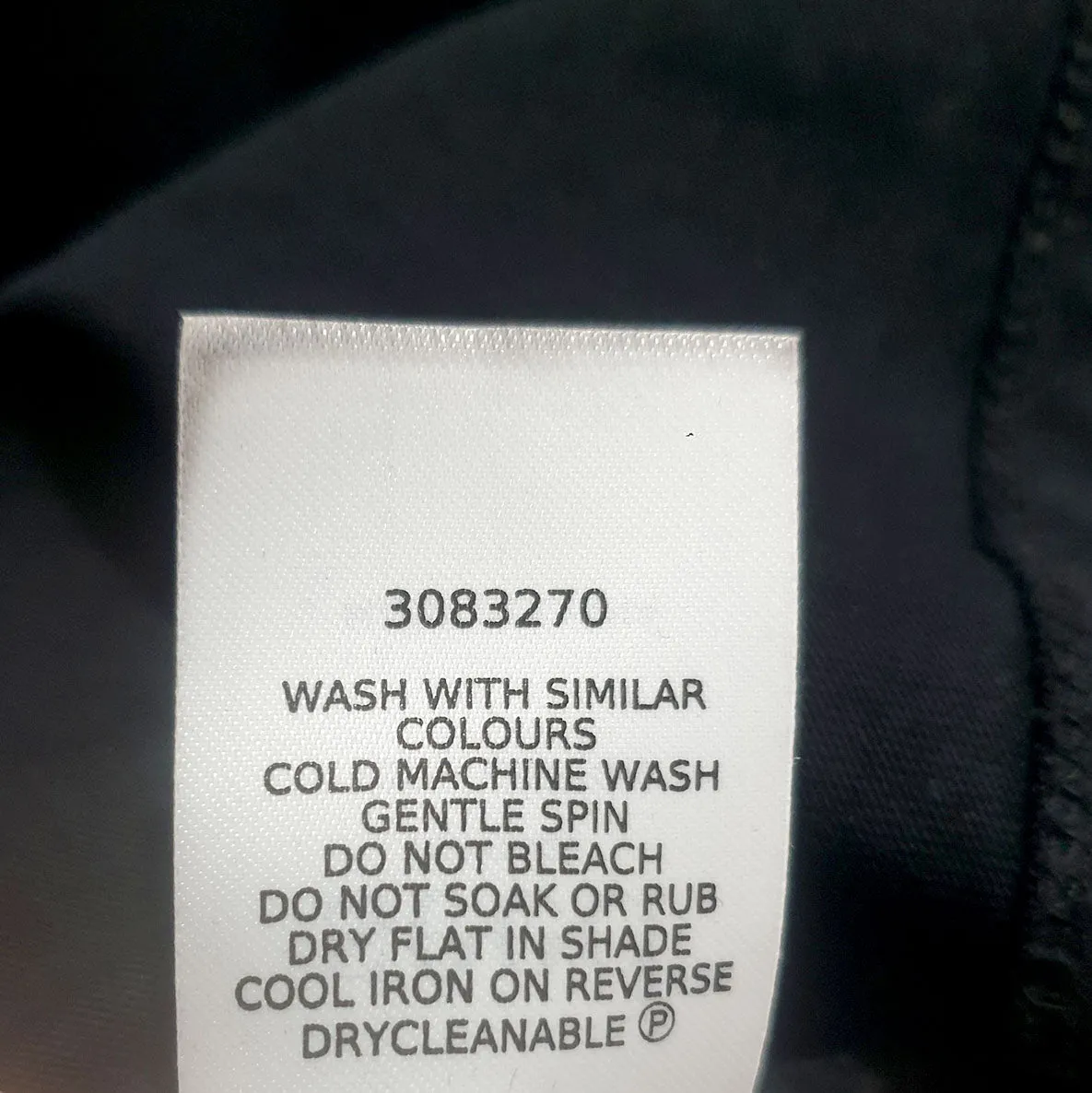 Seed black cotton top size small