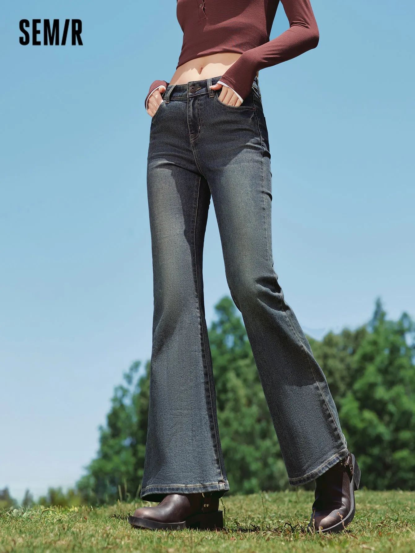 Semir Women Flared TrousersDenim Trousers