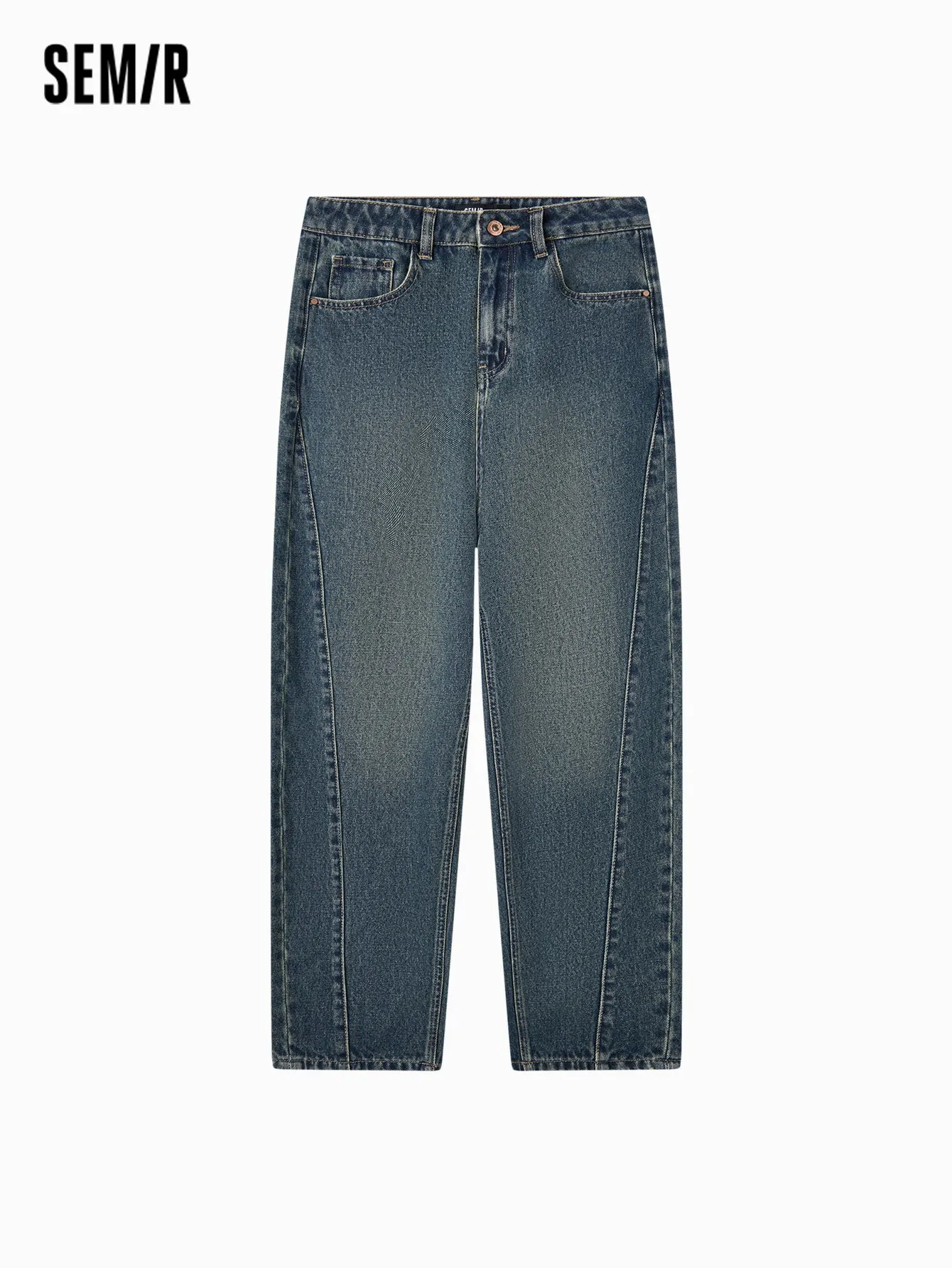 Semir Women Loose Fit Tapered TrousersDenim Trousers