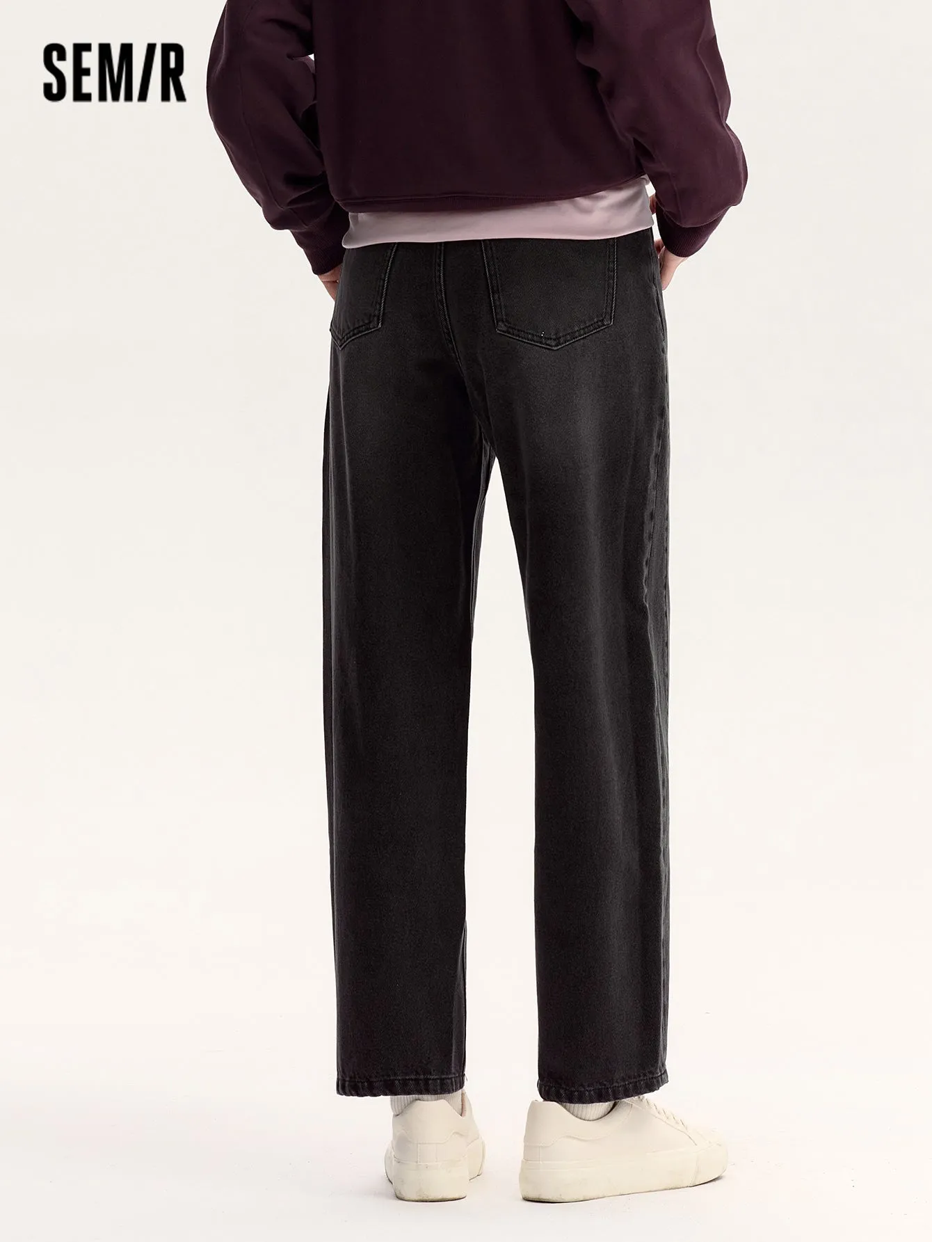 Semir Women Loose Fit Tapered TrousersDenim Trousers
