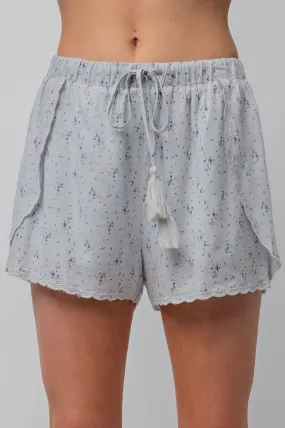 Sky Floral Shorts