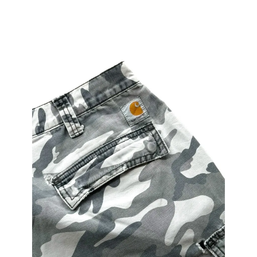 Vintage Carhartt Distressed Relaxed Fit Light Camo Cargo Shorts 40W