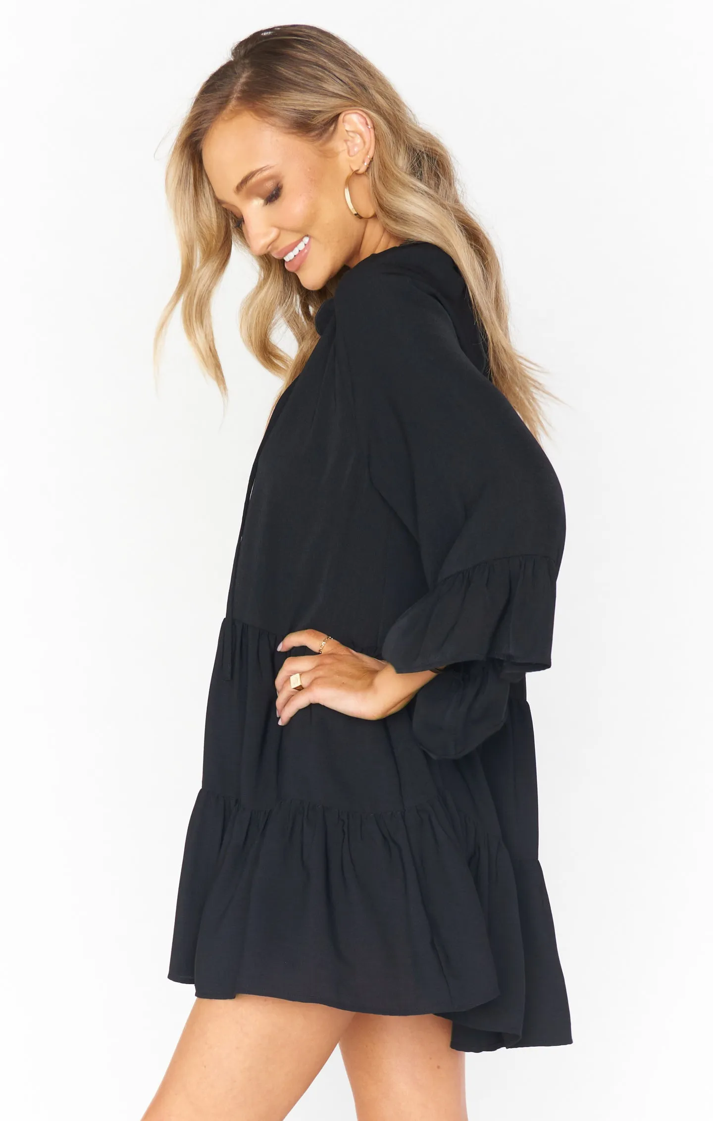 Viola Mini Dress ~ Black