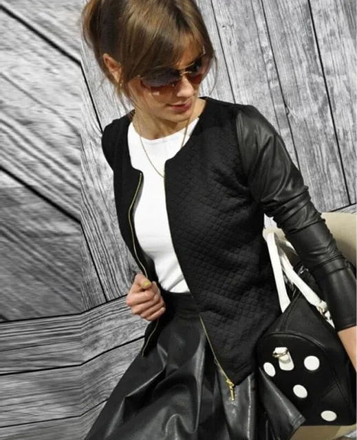 Women Basic Jacket | Punk Style Bandage Jacket