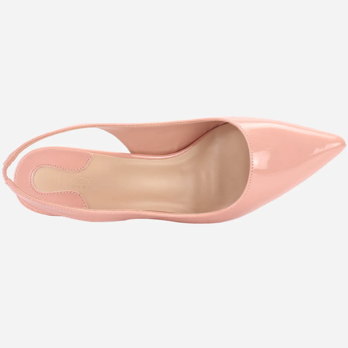 Womens "CRYSTAL" Elegent Sling Back Heeled Sandals